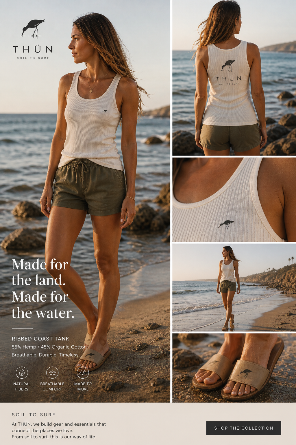 Ribbed Coast Tank Top